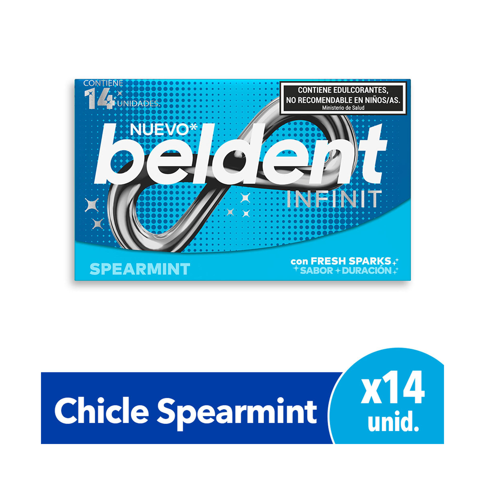 Chicle Sabor Mentol Beldent Infinit 26,6g - imagen del producto