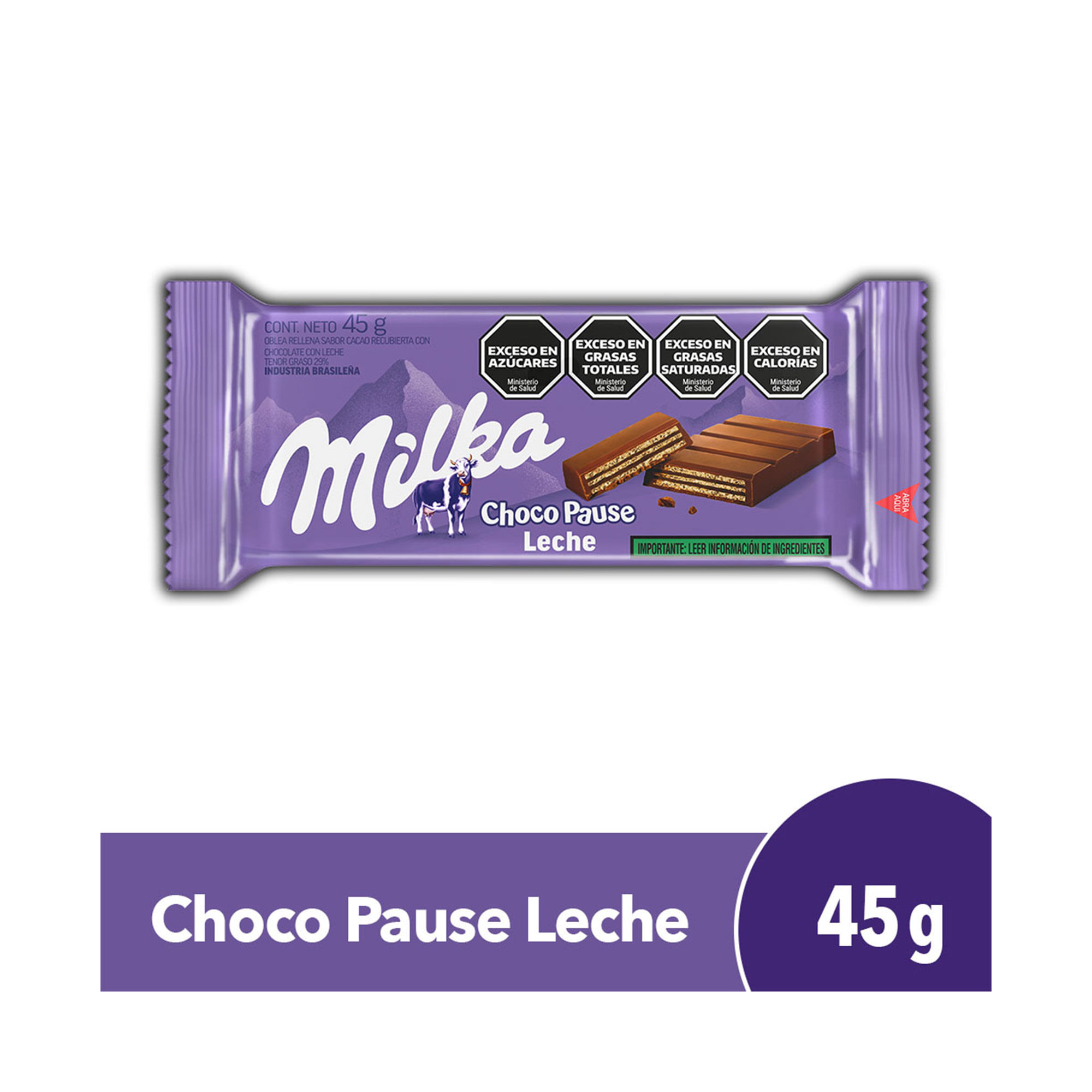 Chocolate Milka Chocopause 45 Gr - imagen del producto