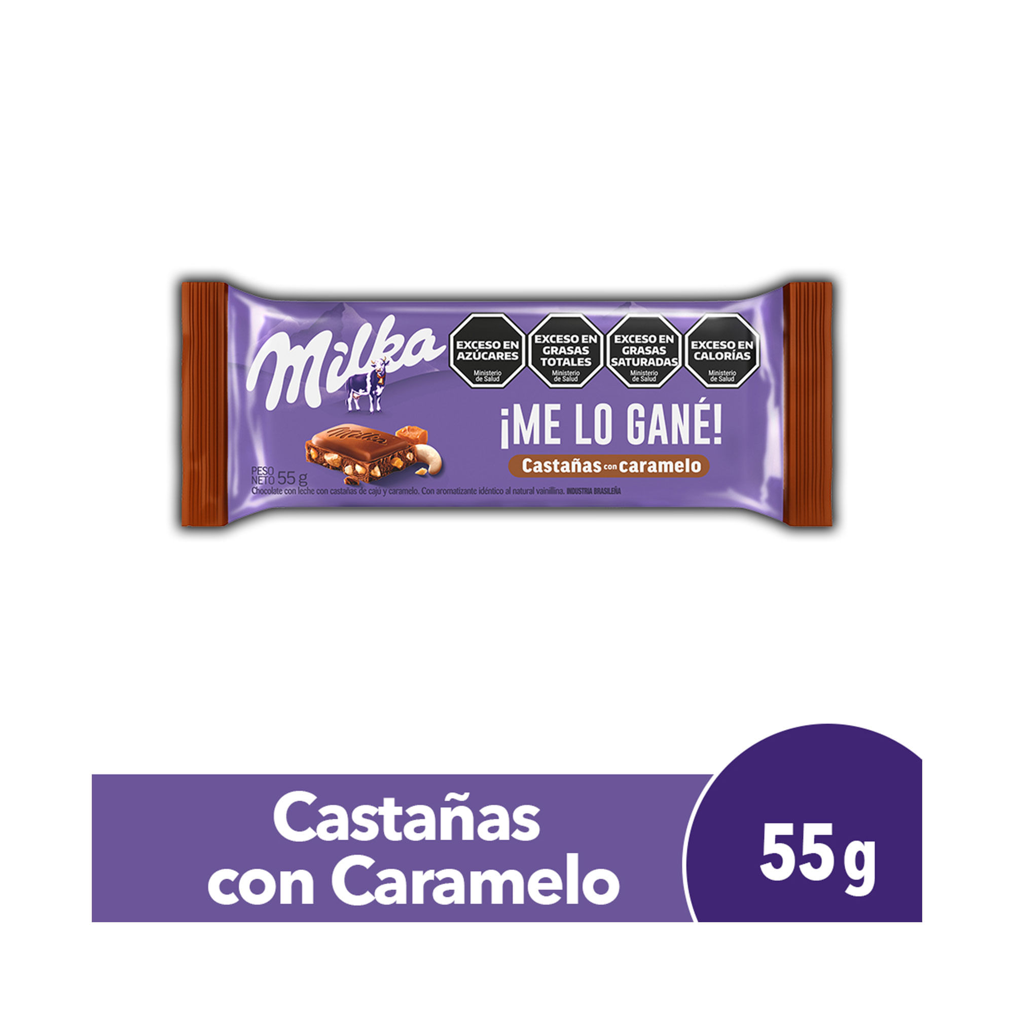 Chocolate Milka Con Castañas 55 Gr - imagen del producto
