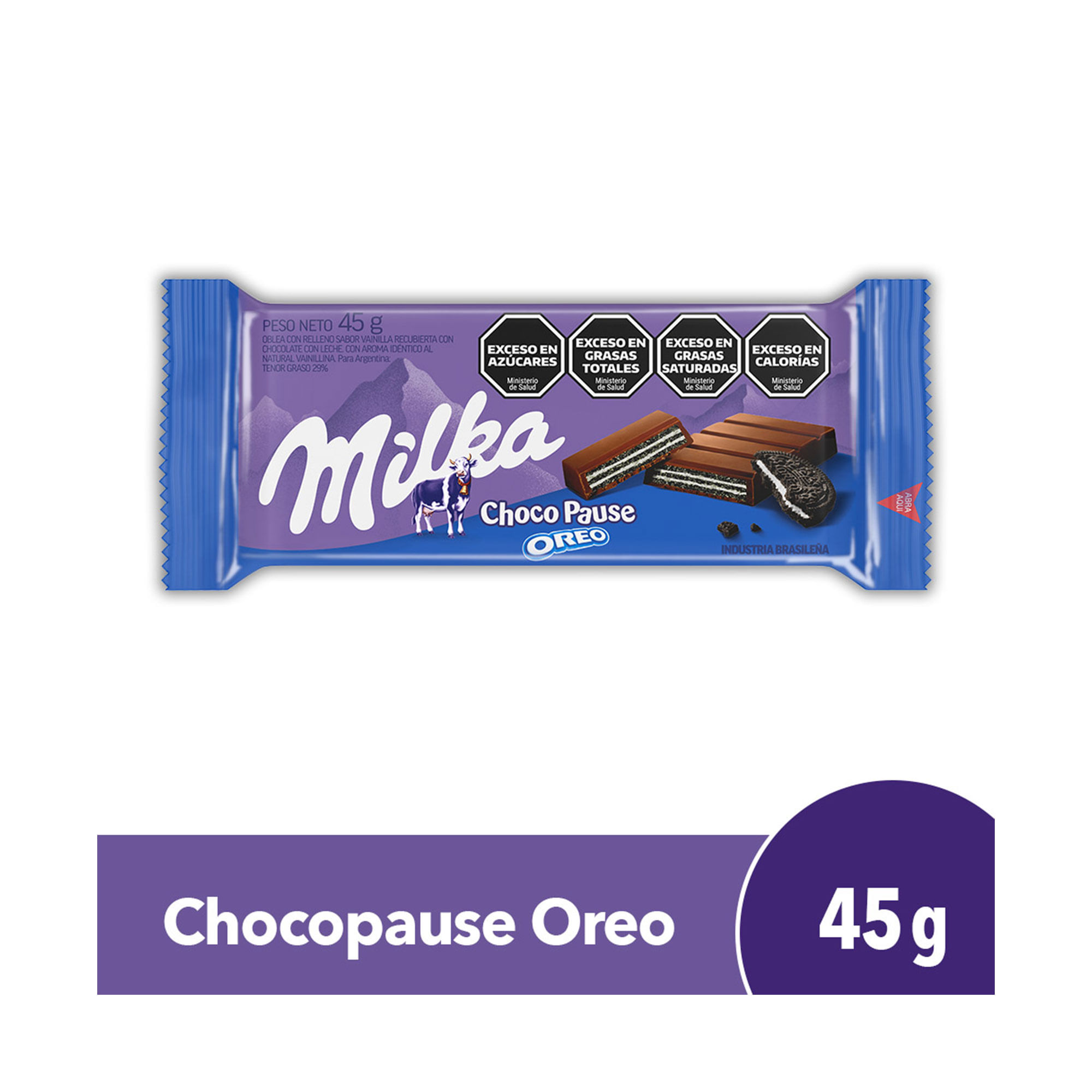 Chocolate Milka Oreo Chocopause 45 Gr - imagen del producto