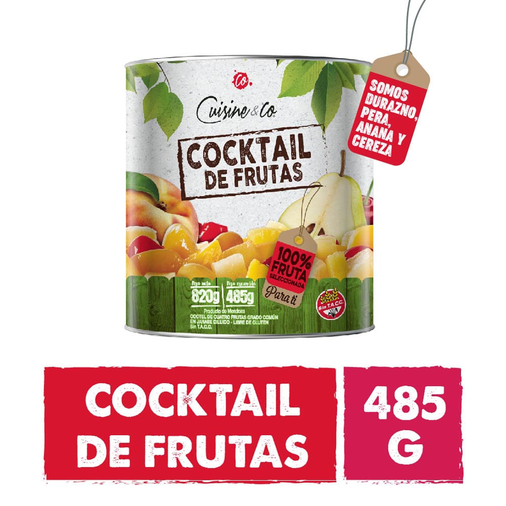 Coctel De Cuatro Frutas 485 Gr Cuisine & Co - imagen del producto