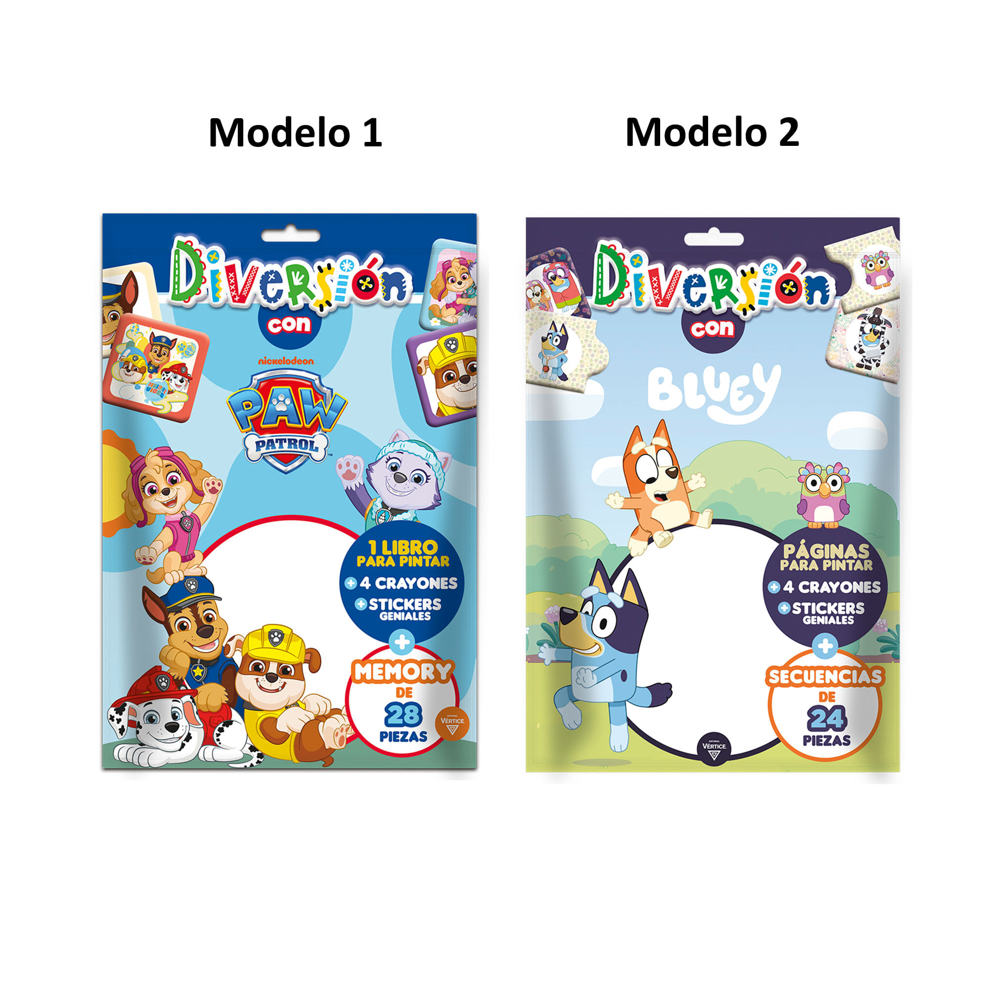 Diversión Con Bluey, Páginas Para Pintar Vertice - imagen del producto