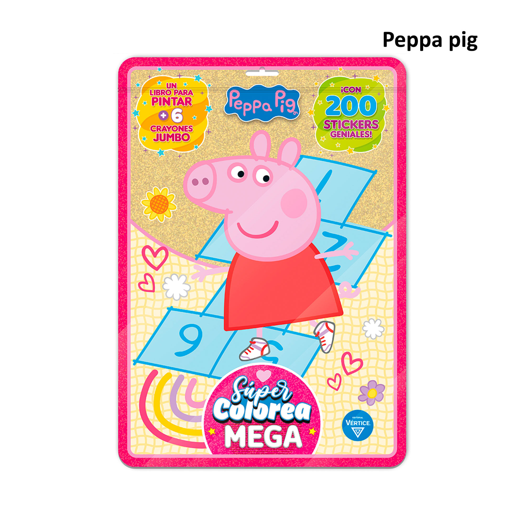 Libro para Pintar con Crayones y Stickers AFA Vértice - imagen del producto