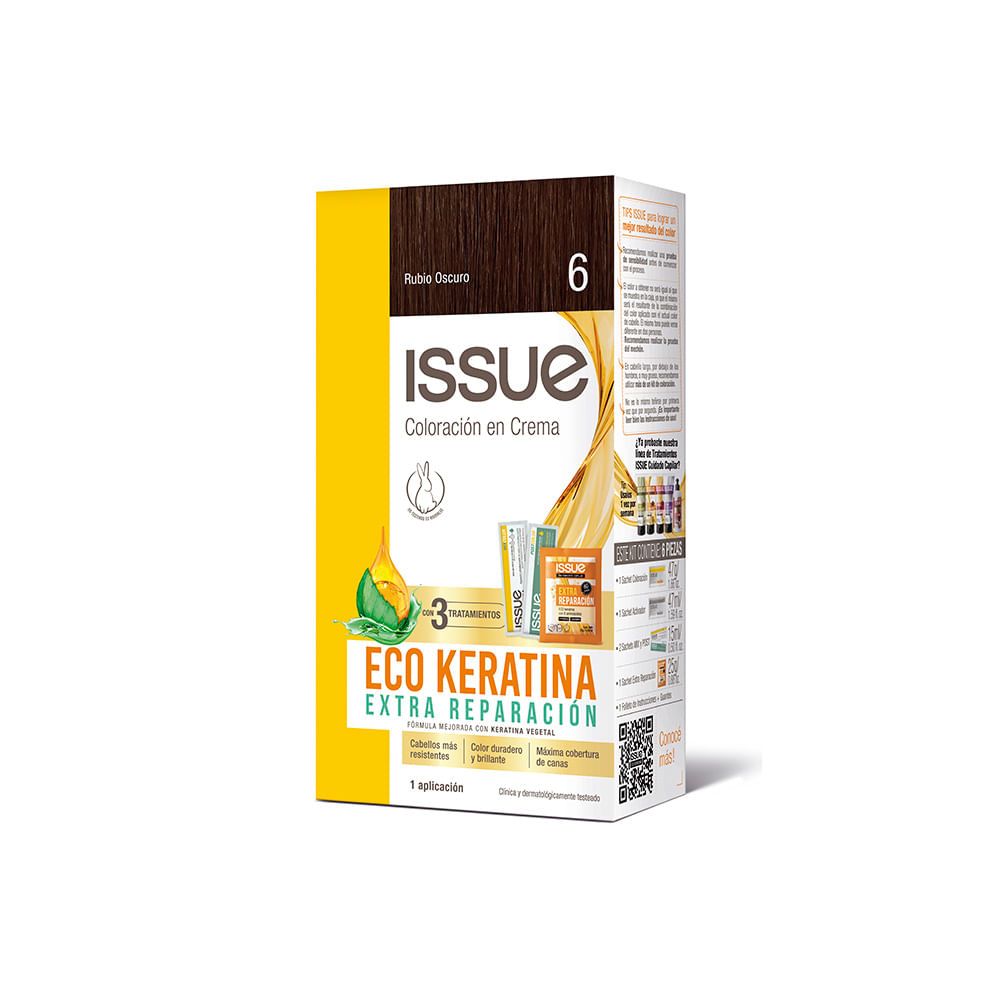 Coloracion Extra Reparación Eco Keratina N 6 Issue - imagen del producto