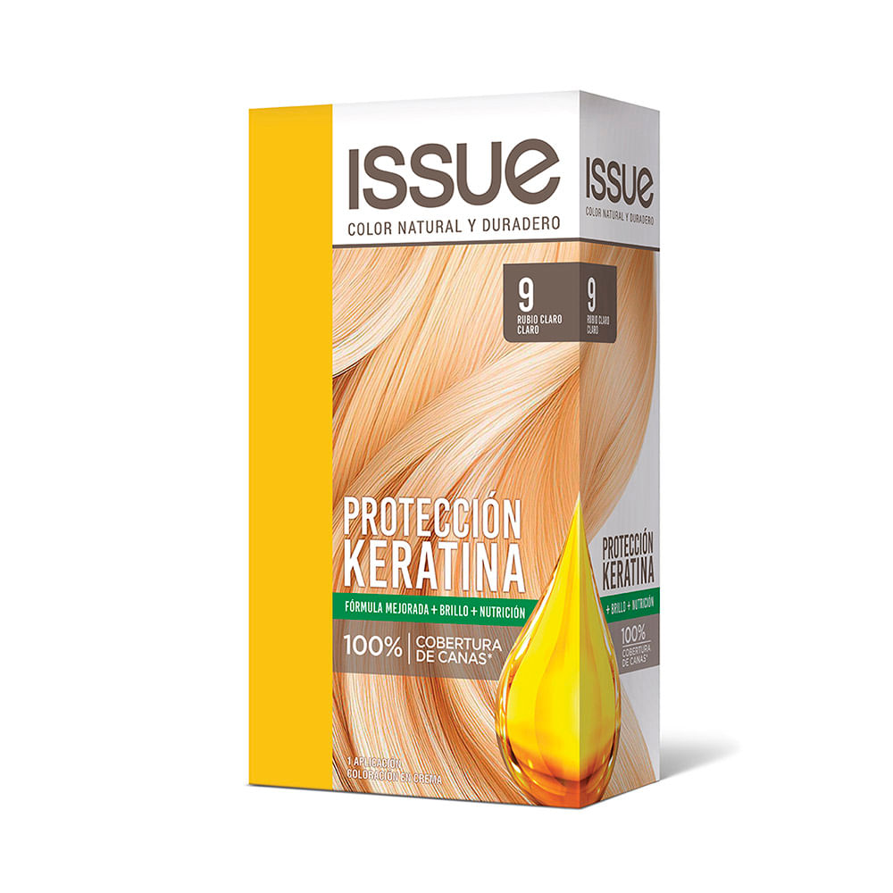 Tintura Kit Protección Keratina N° 9 Rubio Muy Claro 47 Grs Issue - imagen del producto