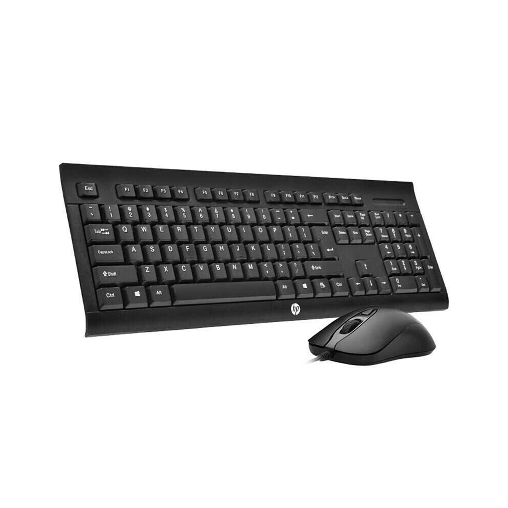 Combo teclado y mouse cable HP km10 usb - imagen del producto