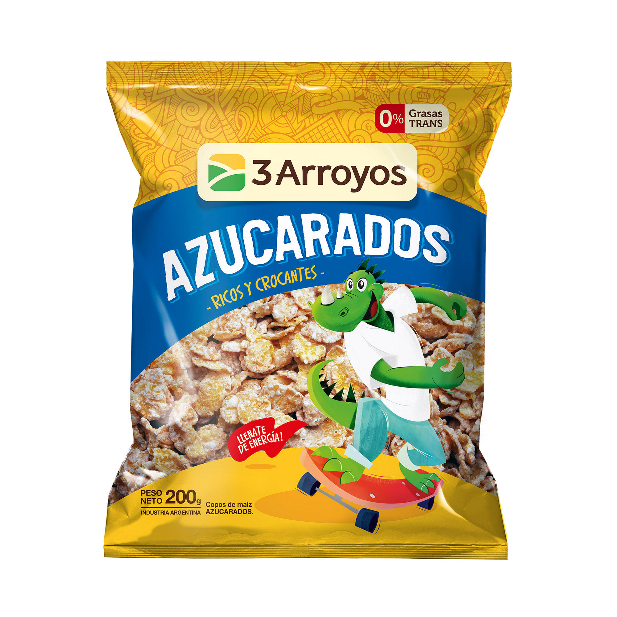 Copos de maíz 3 Arroyos azucarados bolsa 200 g. - imagen del producto