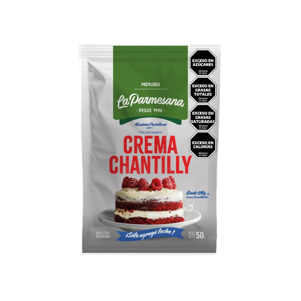 Premezcla crema chantilly La Parmesana 50 grs - imagen del producto