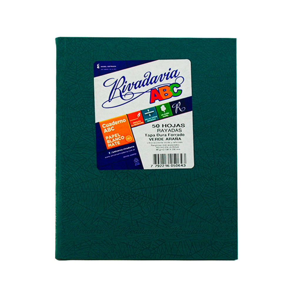 Cuaderno Abc Rayado Rosa 50 Hojas Rivadavia - imagen del producto