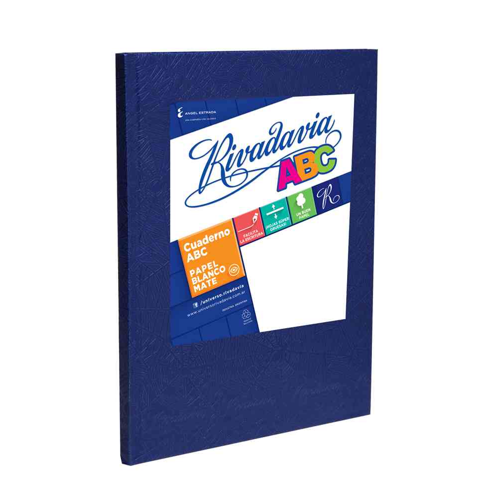 Cuaderno Abc Rivadavia Azul 98 Hojas Rayado - imagen del producto