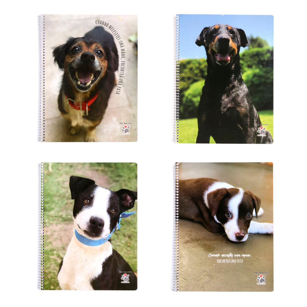Cuaderno Rayado Mis Apuntes 29,7cm Perros - imagen del producto