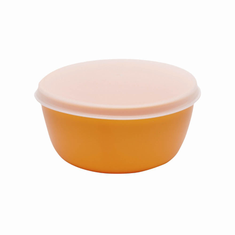 Cuenco con tapa Contenedor Naranja Plástico 13 Cm Bipo - imagen del producto
