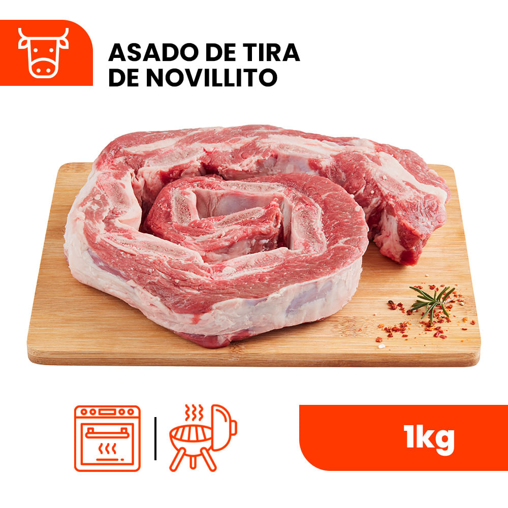 Asado De Tira De Novillito 1 Kg image