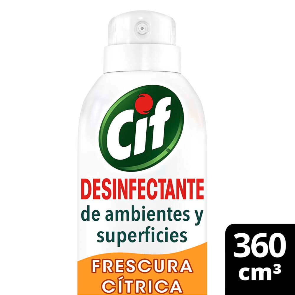 Aerosol Desinfectante De Ambientes Y Superficies Frescura Cítrica 360 Cm3 Cif - imagen del producto