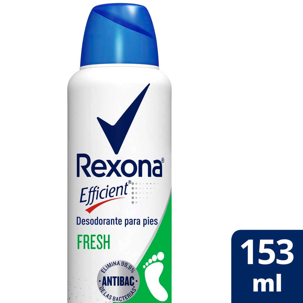 Desodorante Para Pies Rexona Efficient Antibacterial En Aerosol 153 Ml - imagen del producto