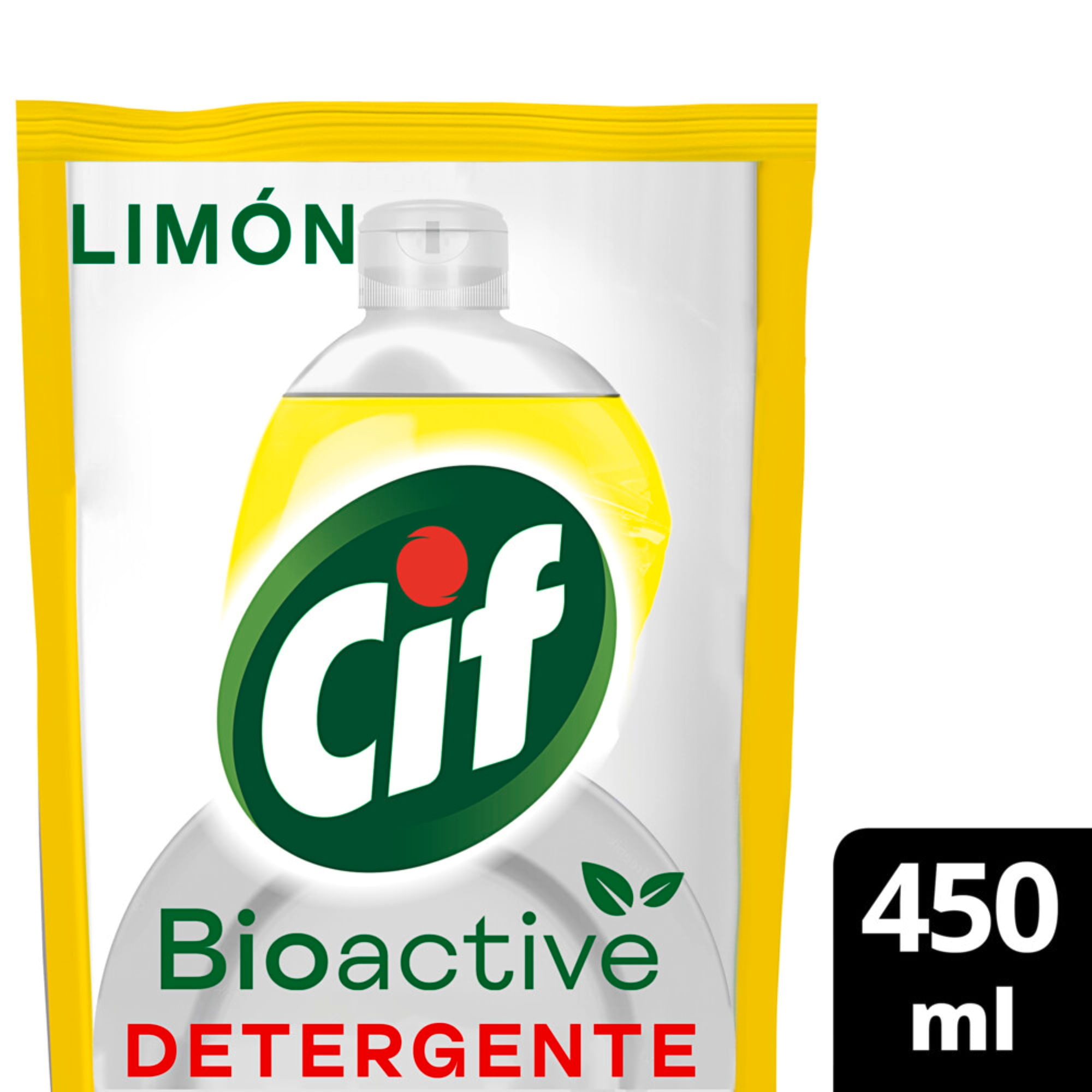 Detergente Bioactive Cif Limón Doypack 450 Ml - imagen del producto