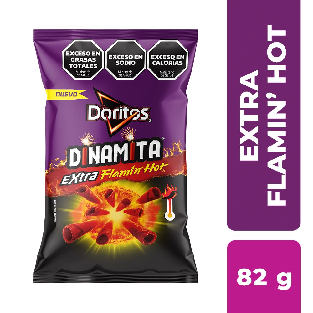 Nachos Dinamita Sabor Extra Picante 82 Grs Doritos - imagen del producto