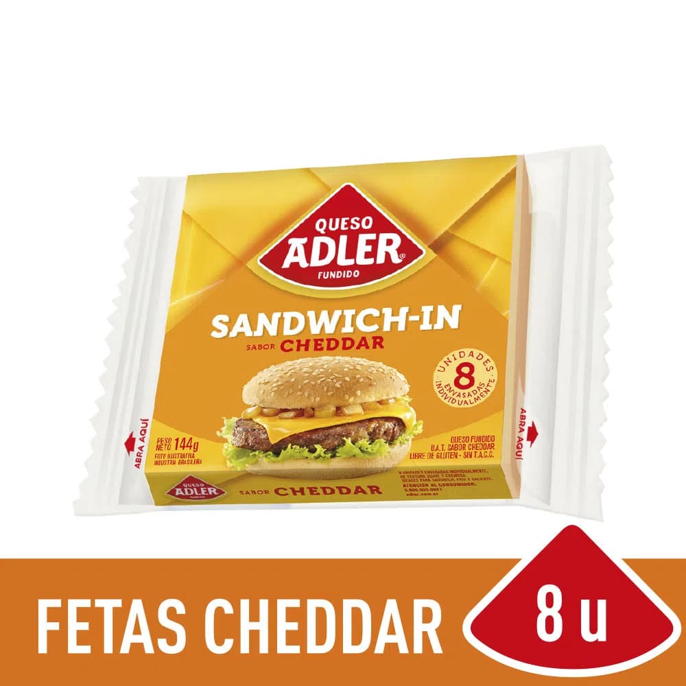 Queso Adler Feteado Cheddar 144 Gr image