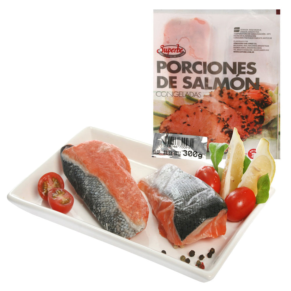 Porcion De Salmon Congelado Superbe X 300 Grs image