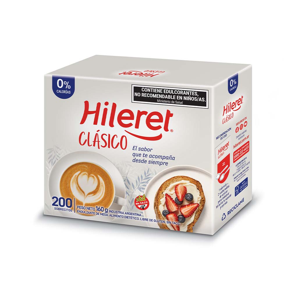 Endulzante Hileret Clásico 160 G 200u - imagen del producto