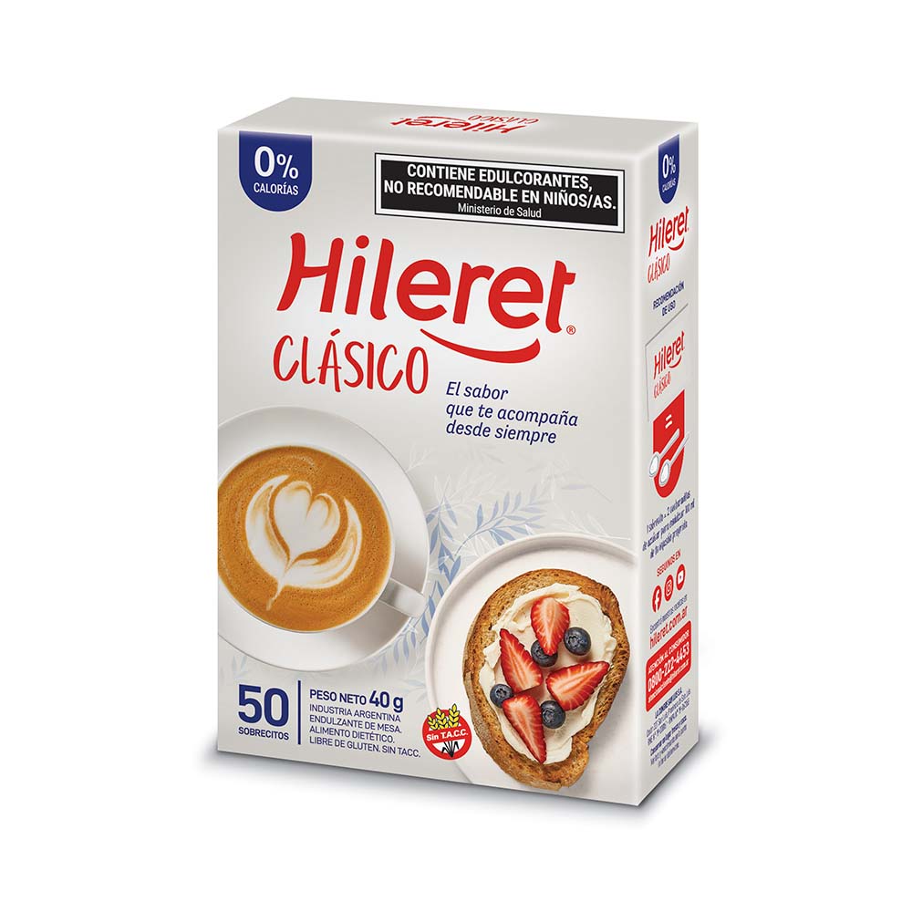 Endulzante Hileret Clásico 40 G 50u - imagen del producto