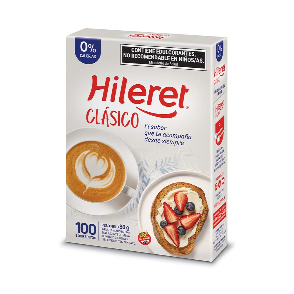 Endulzante Hileret Clásico 80 G 100u - imagen del producto
