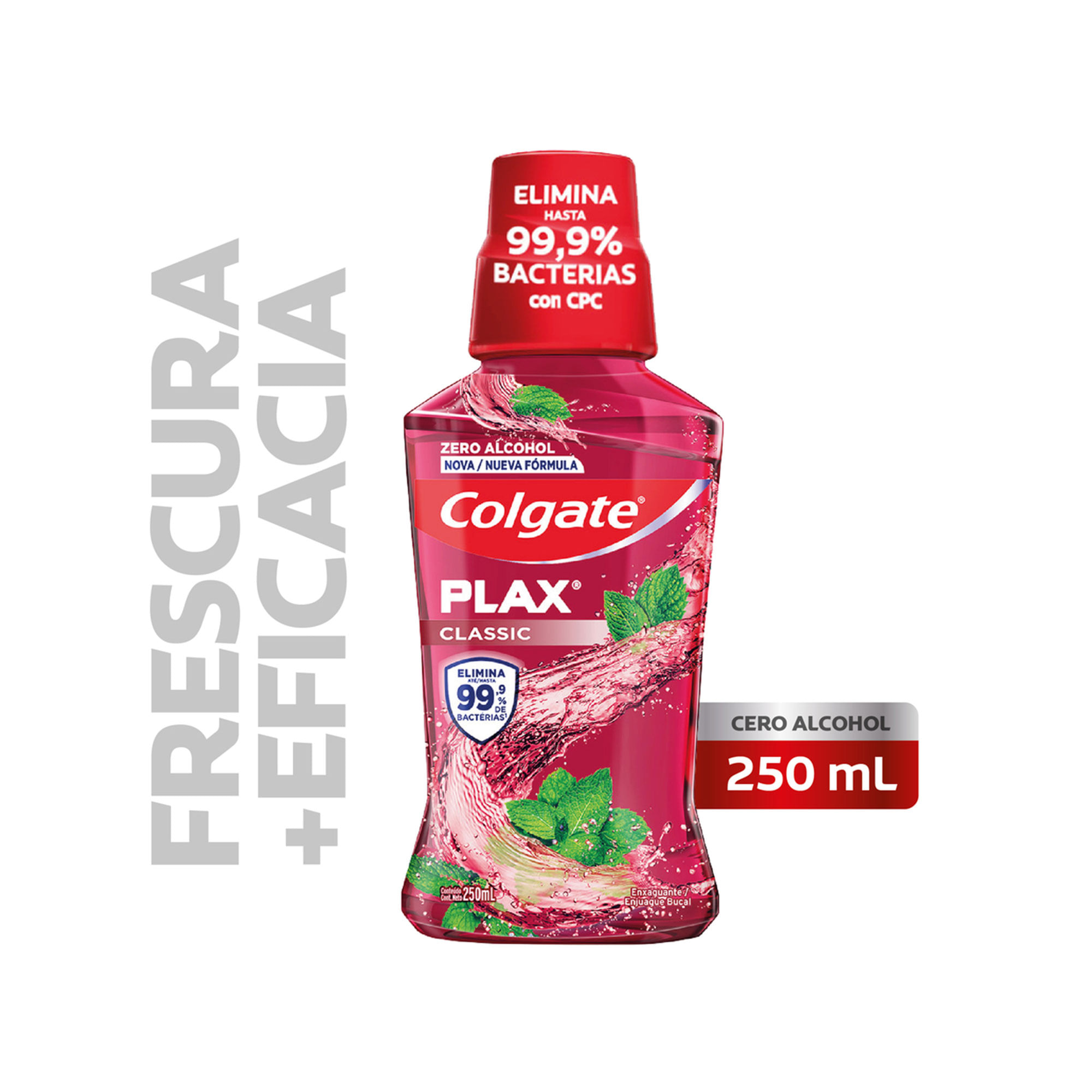 Enjuague Bucal Plax Anti-Bacterial sin Alcohol 250 Ml Colgate - imagen del producto