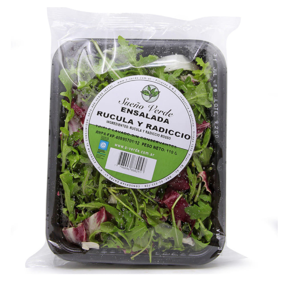 Mix de Rúcula y Radicchio 110 Grs - imagen del producto
