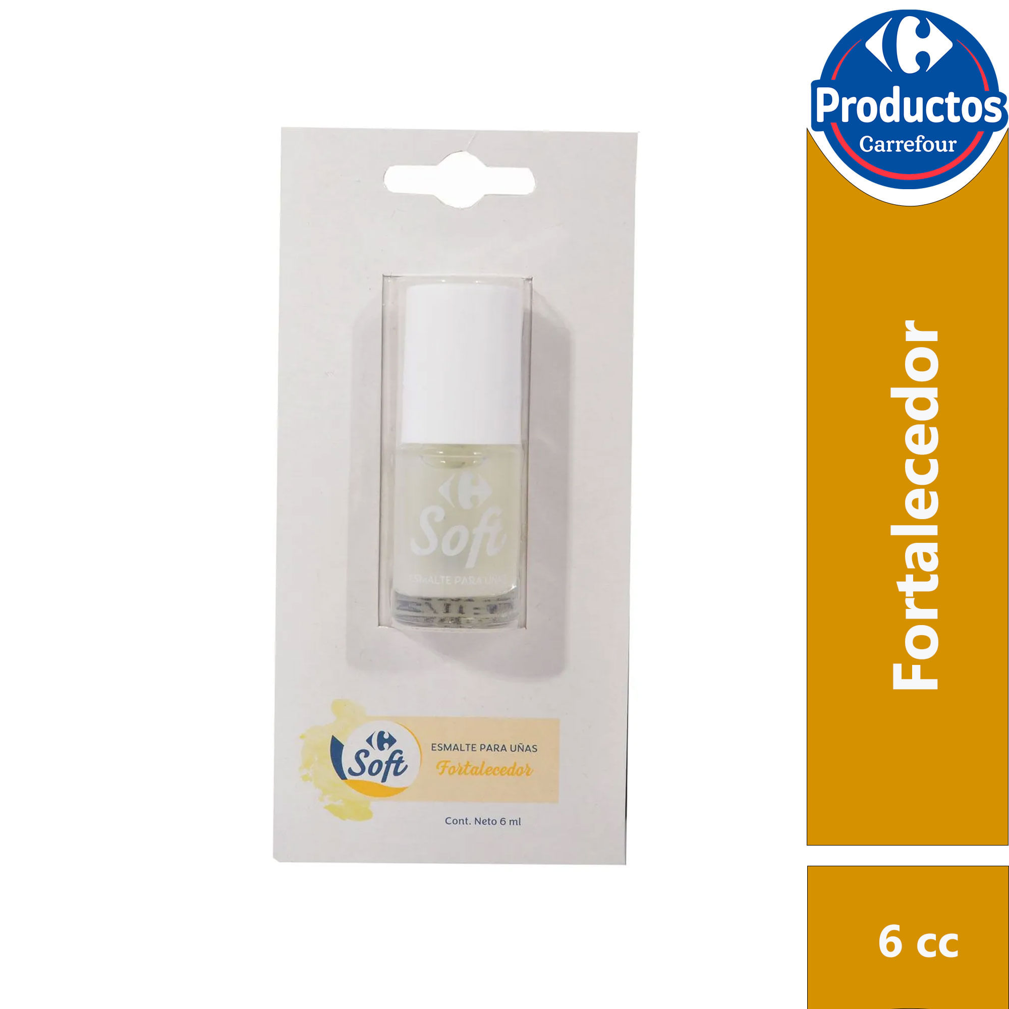 Esmalte para uñas Carrefour soft fortalecedor 6 cc. - imagen del producto