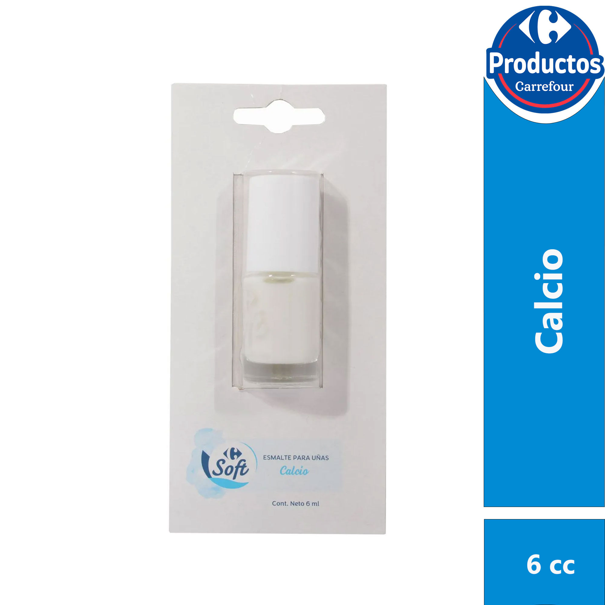 Esmalte para uñas Carrefour soft tratamiento calcio 6 cc. - imagen del producto