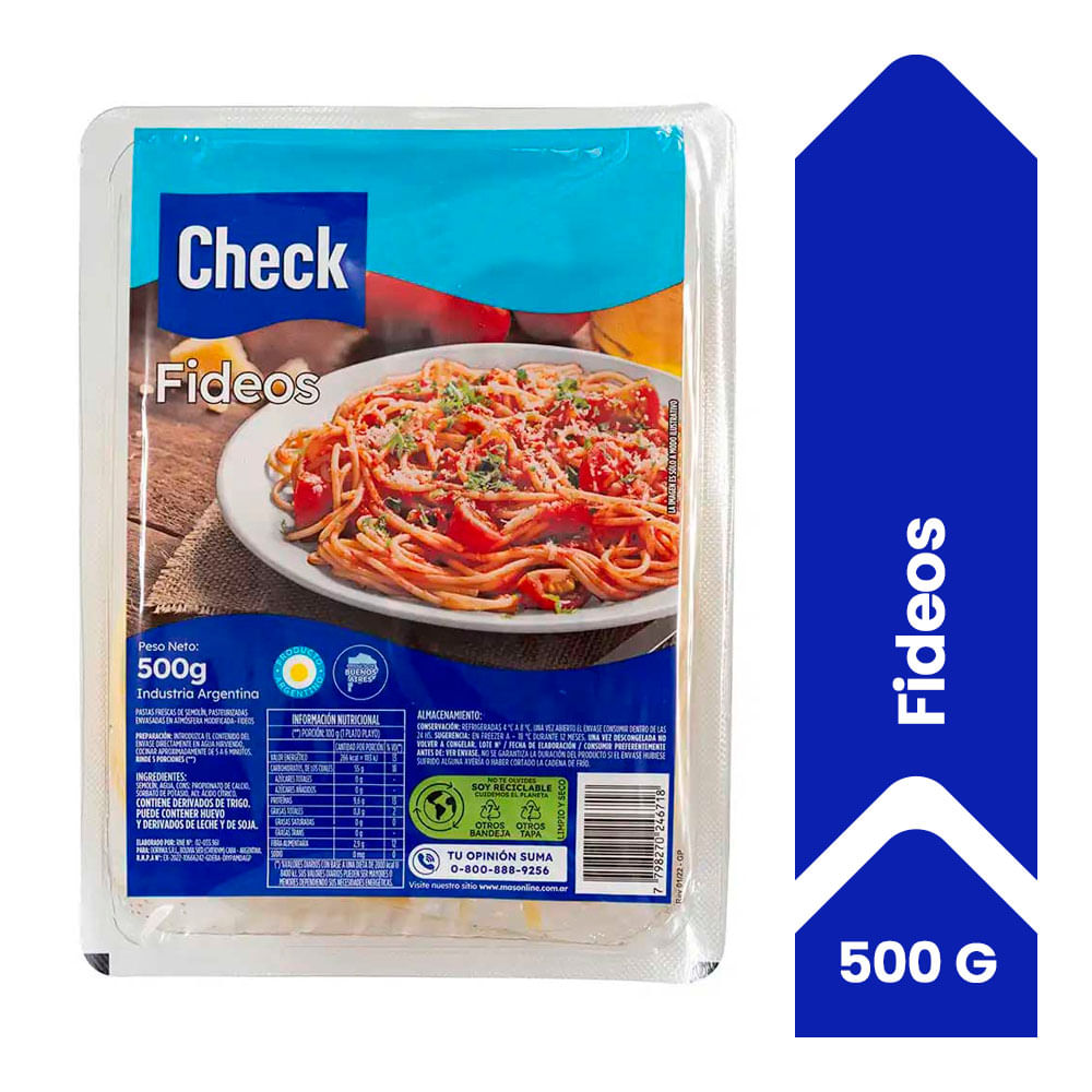 Fideos Check 500g - imagen del producto