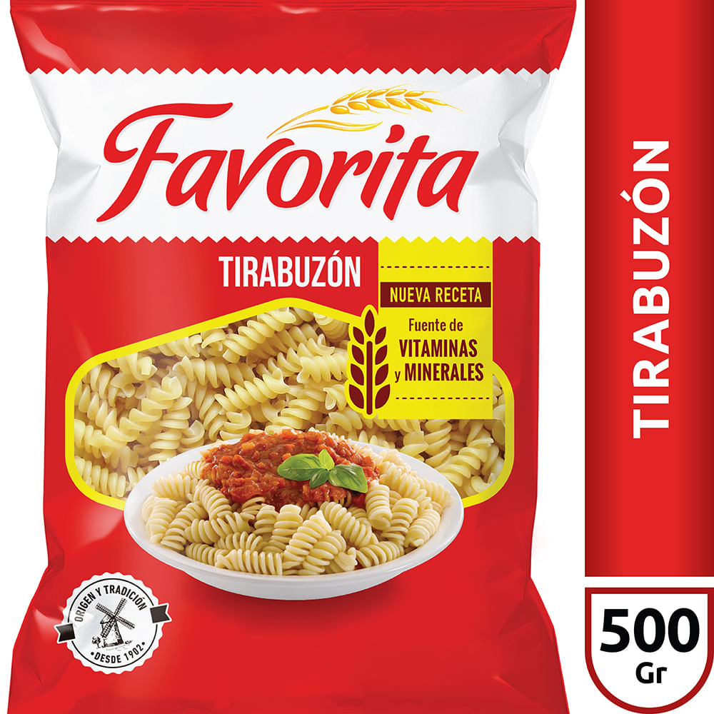 Fideos Favorita Tirabuzón 500 G - imagen del producto