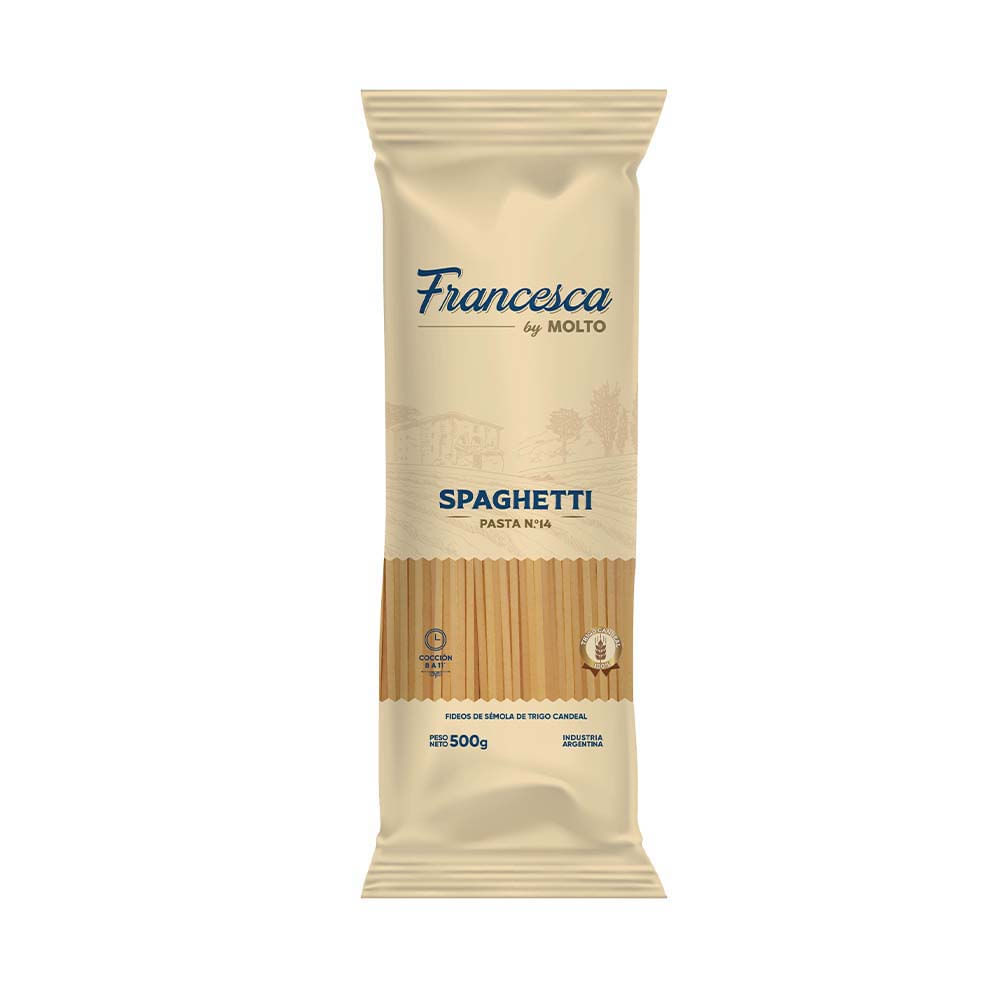 Fideos Spaghetti N° 14 Orgánico 500 Grs Francesca - imagen del producto