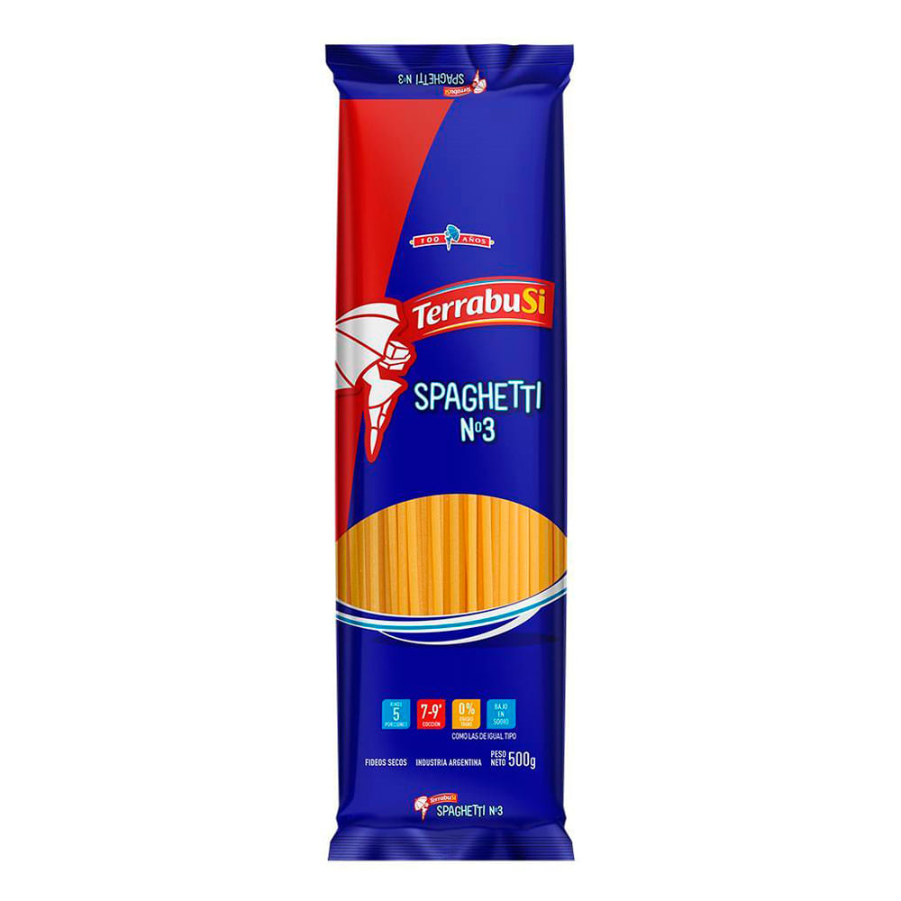Fideos Spaghetti N°3 500 Grs Terrabusi - imagen del producto