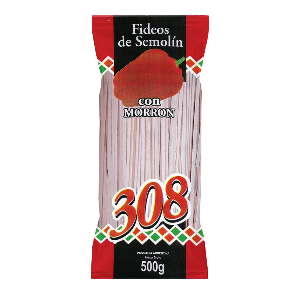 Fideos Tallarín 308 Morron 500g - imagen del producto