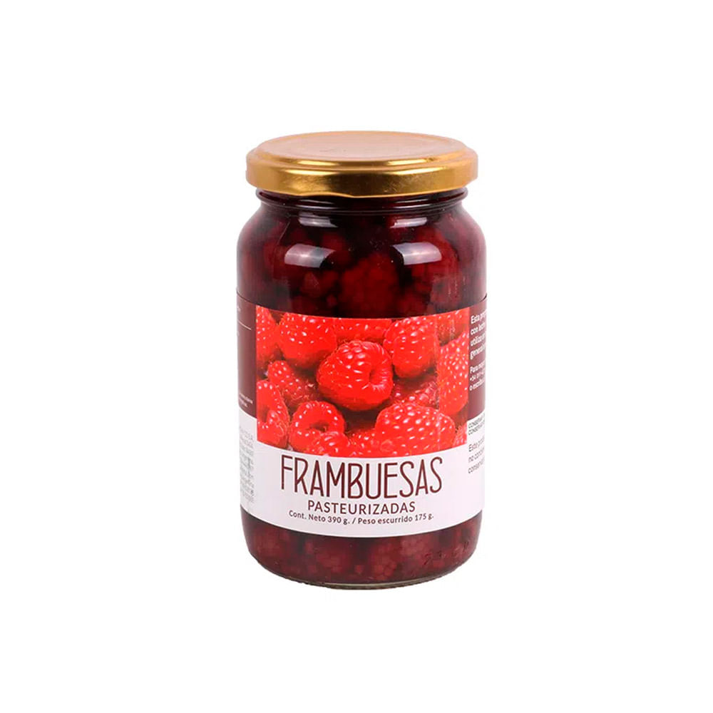 Frambuesas Pasteurizadas 390 Grs Frutas Del Sur - imagen del producto