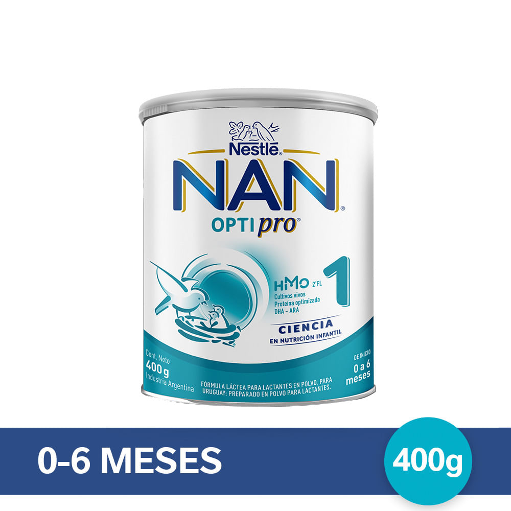 Fórmula Láctea En Polvo Nan 1 Opti Pro 400 G - imagen del producto