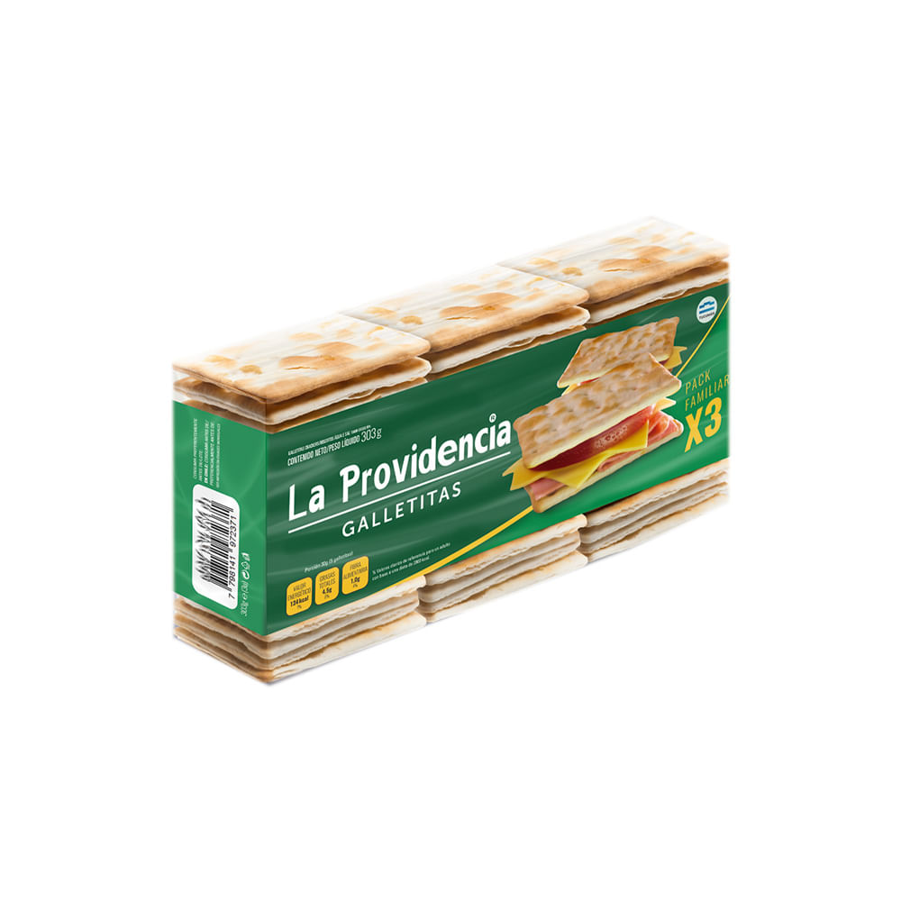 Galletas de Agua 303 Grs x 3 Un La Providencia - imagen del producto
