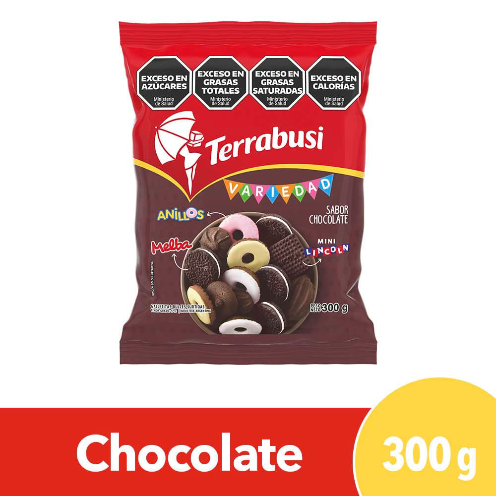 Galletitas Dulces Terrabusi Variedad Mix Chocolate 300 G - imagen del producto