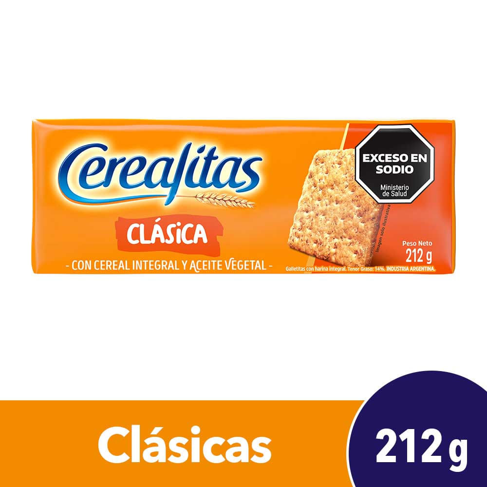Galletitas Cerealitas Clásicas 212gr - imagen del producto