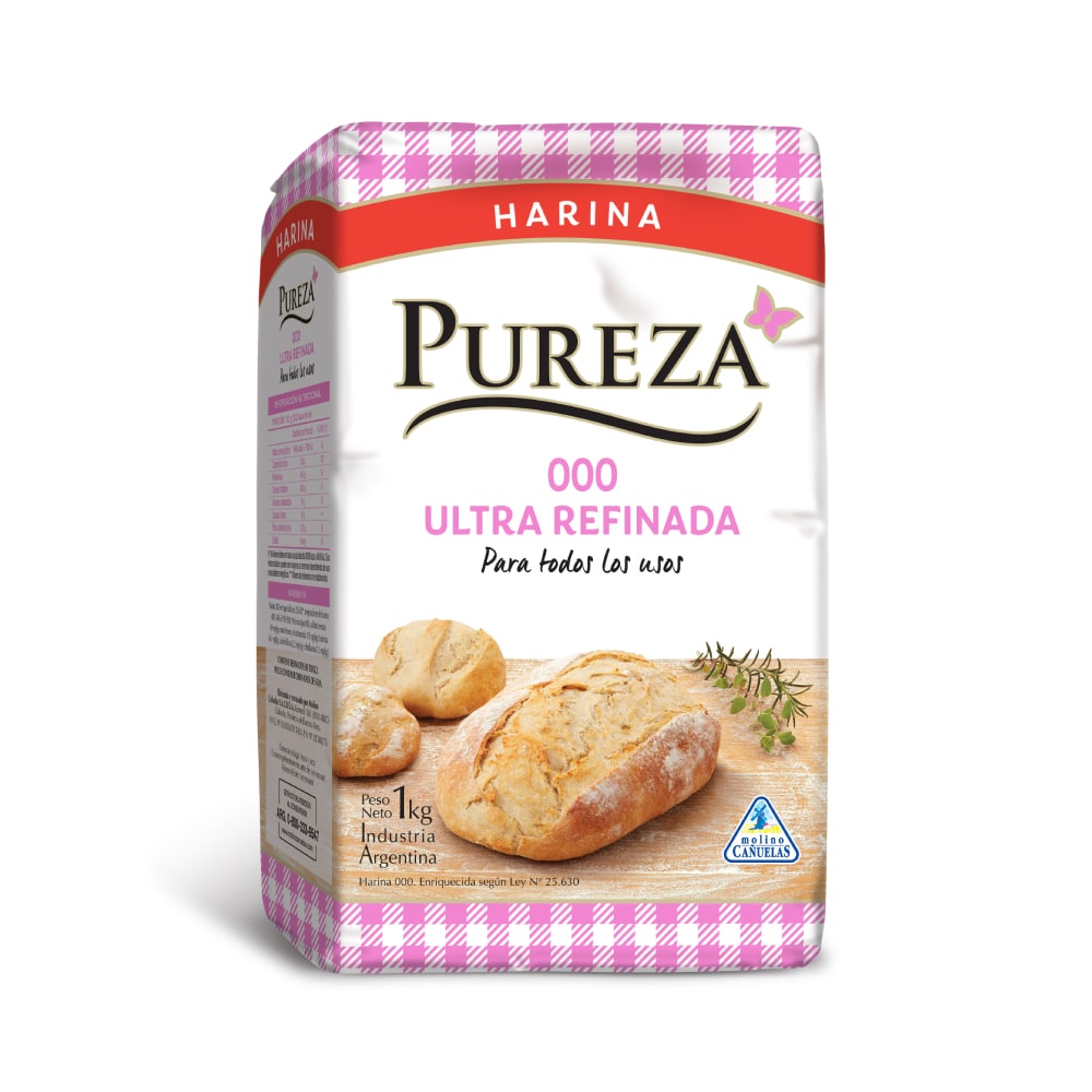 Harina 000 Ultra Refinada 1 Kg Pureza - imagen del producto