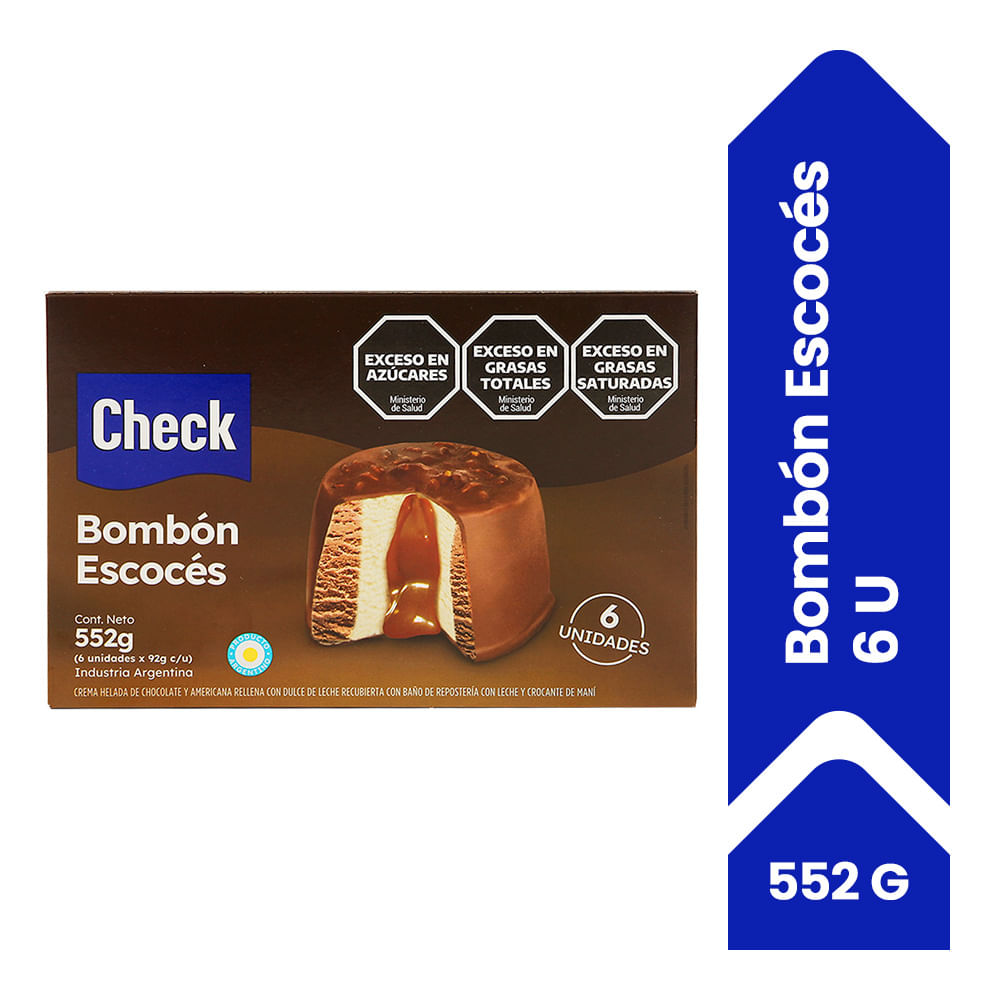 Helado Check Bombón Escocés 552 G 6u - imagen del producto