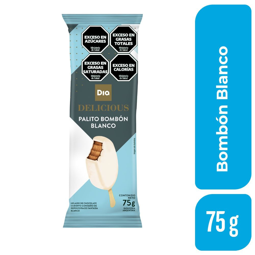Helado Delicious Bombón Blanco 75 Gr. - imagen del producto