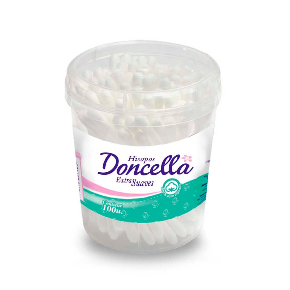 Hisopos Extra Suave 100 Un Doncella - imagen del producto