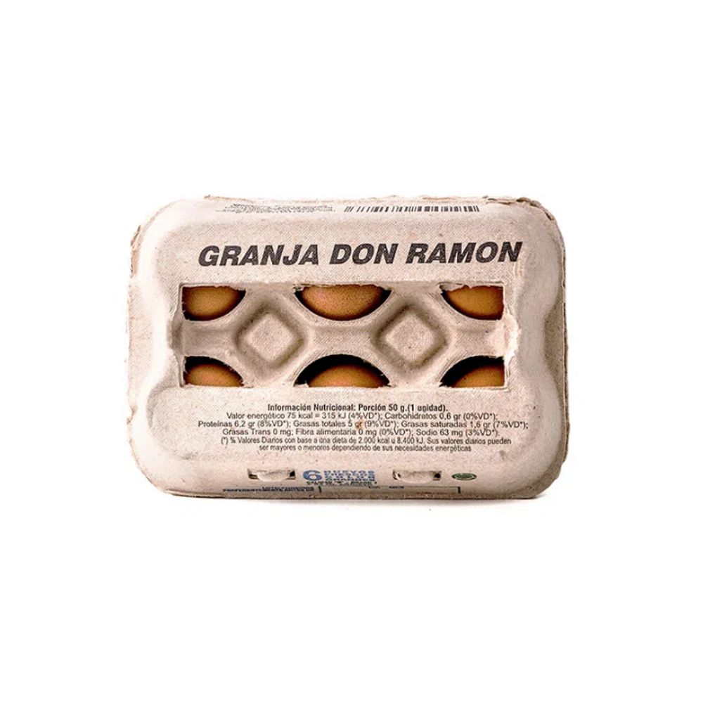 Huevos Grandes Blancos Don Ramón 6 Ud. - imagen del producto