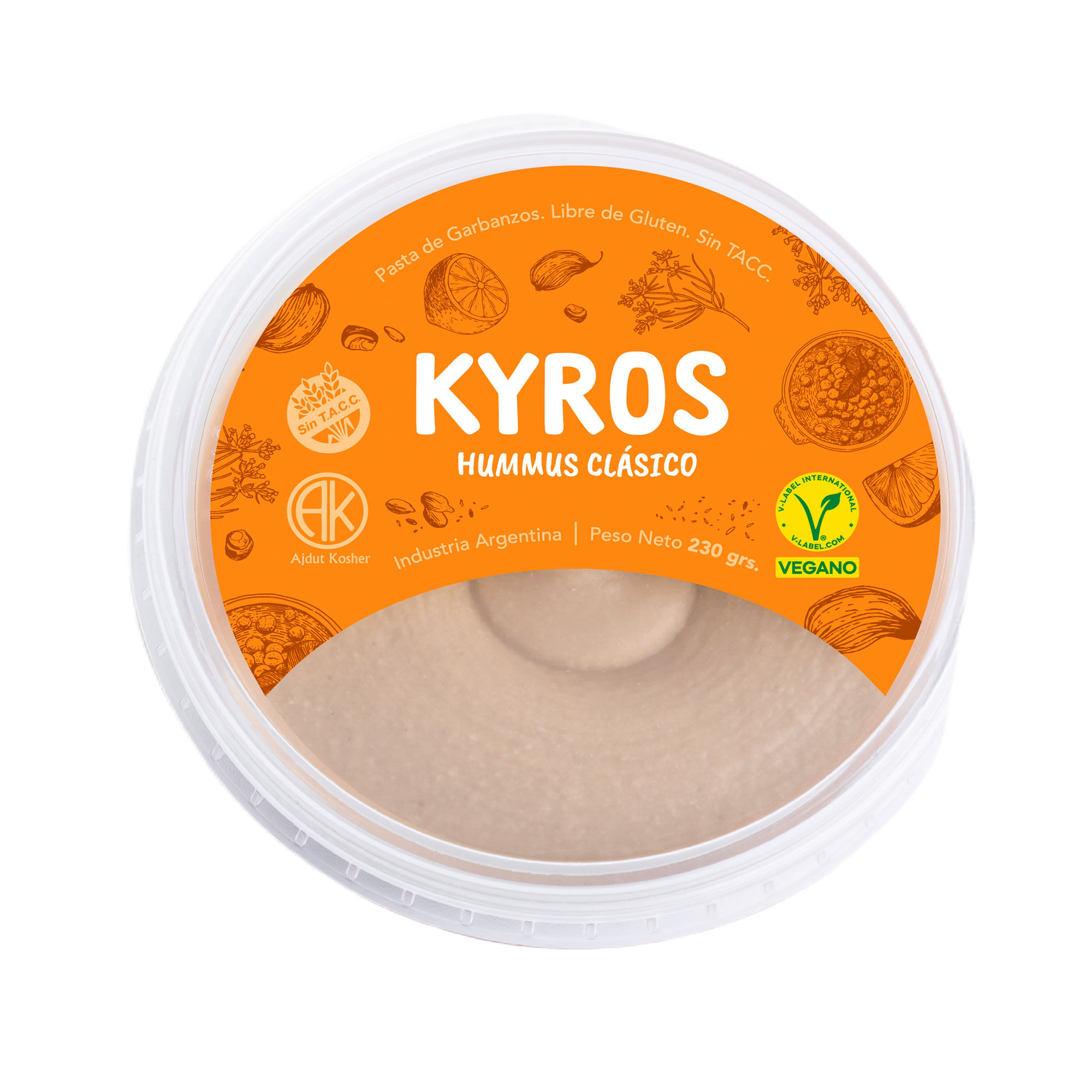 Hummus Kyros Clásico 230 G - imagen del producto