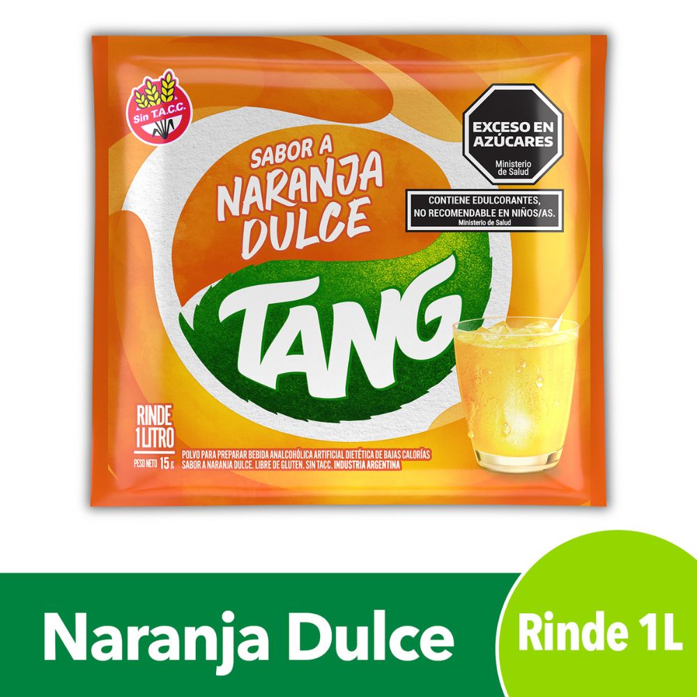 Jugo en Polvo Sabor Naranja Dulce 15 Grs Tang - imagen del producto