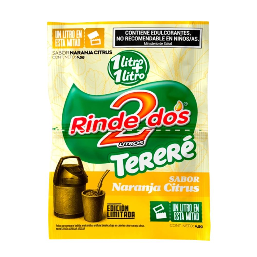 Jugo En Polvo Rinde2 Tereré Naranja Citrus 13 G - imagen del producto