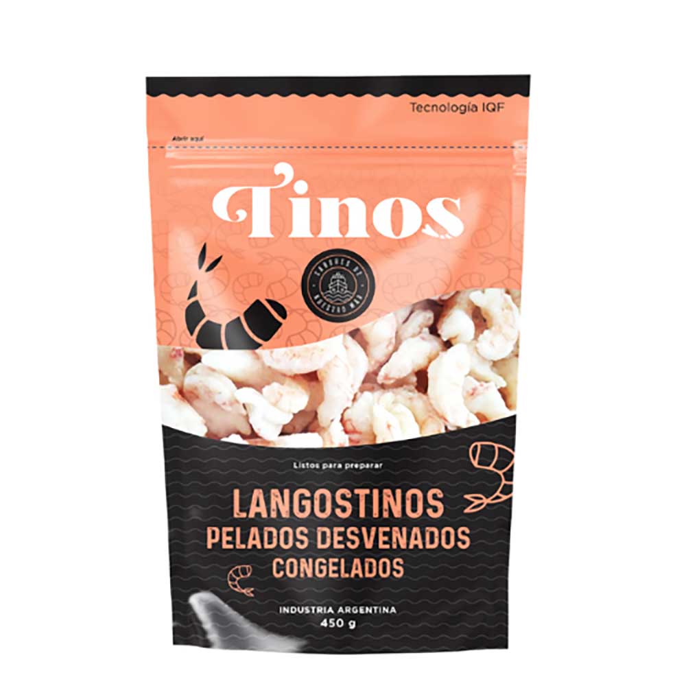 Langostinos Pelados Desvenados Tinos 450 G - imagen del producto