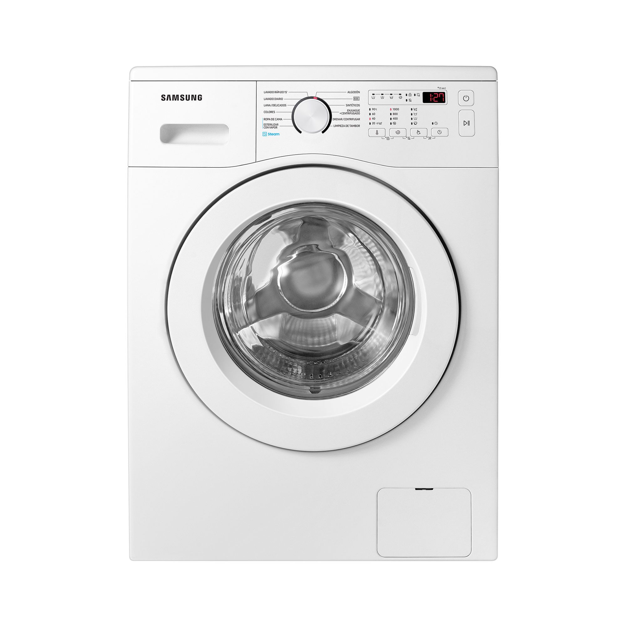 Lavarropas frontal inverter Samsung 7kg 1000 WW70A4000EEU blanco - imagen del producto